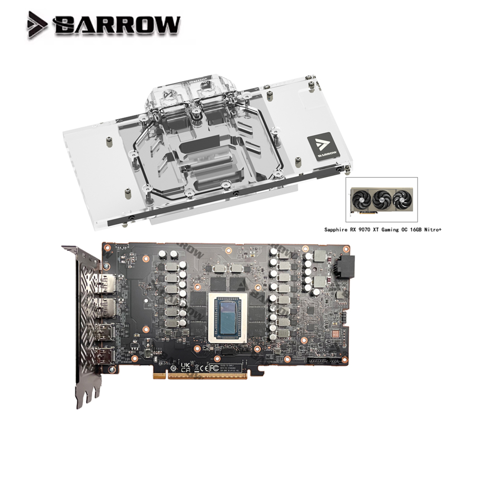 Rx 9070 Xt - Barrow GPU bloque de agua para